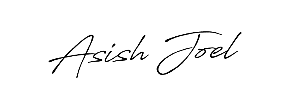 You should practise on your own different ways (Antro_Vectra_Bolder) to write your name (Asish Joel) in signature. don't let someone else do it for you. Asish Joel signature style 7 images and pictures png