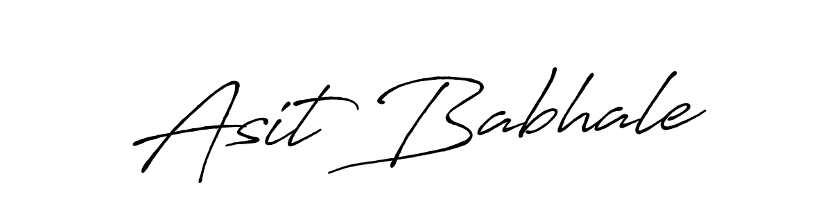 It looks lik you need a new signature style for name Asit Babhale. Design unique handwritten (Antro_Vectra_Bolder) signature with our free signature maker in just a few clicks. Asit Babhale signature style 7 images and pictures png