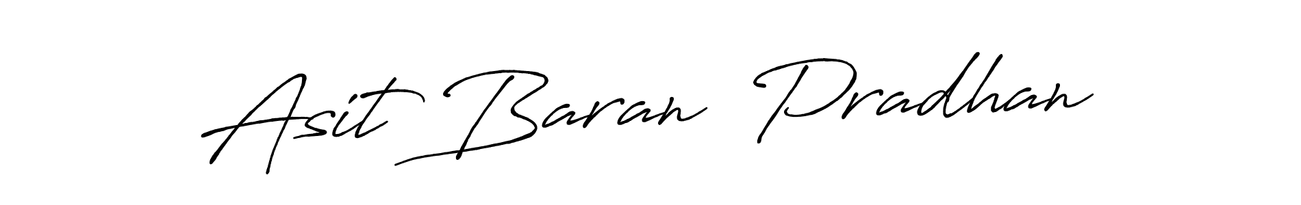 Design your own signature with our free online signature maker. With this signature software, you can create a handwritten (Antro_Vectra_Bolder) signature for name Asit Baran  Pradhan. Asit Baran  Pradhan signature style 7 images and pictures png