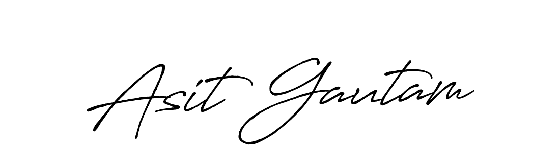 Asit Gautam stylish signature style. Best Handwritten Sign (Antro_Vectra_Bolder) for my name. Handwritten Signature Collection Ideas for my name Asit Gautam. Asit Gautam signature style 7 images and pictures png