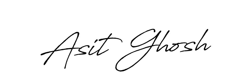 Make a beautiful signature design for name Asit Ghosh. With this signature (Antro_Vectra_Bolder) style, you can create a handwritten signature for free. Asit Ghosh signature style 7 images and pictures png
