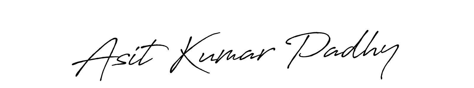 Create a beautiful signature design for name Asit Kumar Padhy. With this signature (Antro_Vectra_Bolder) fonts, you can make a handwritten signature for free. Asit Kumar Padhy signature style 7 images and pictures png