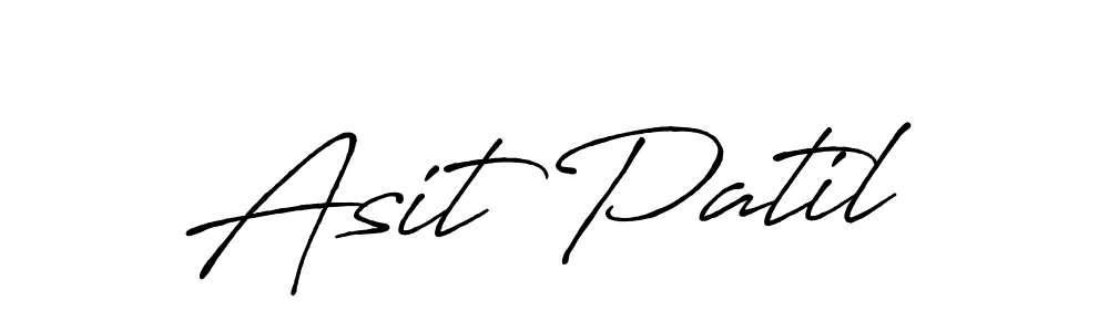 Create a beautiful signature design for name Asit Patil. With this signature (Antro_Vectra_Bolder) fonts, you can make a handwritten signature for free. Asit Patil signature style 7 images and pictures png