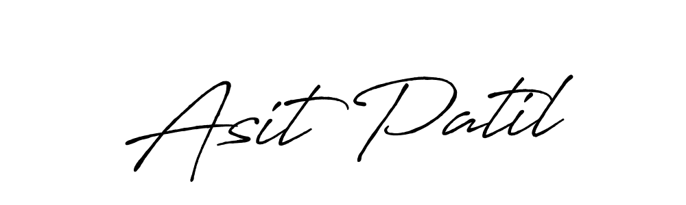 Create a beautiful signature design for name Asit Patil. With this signature (Antro_Vectra_Bolder) fonts, you can make a handwritten signature for free. Asit Patil signature style 7 images and pictures png