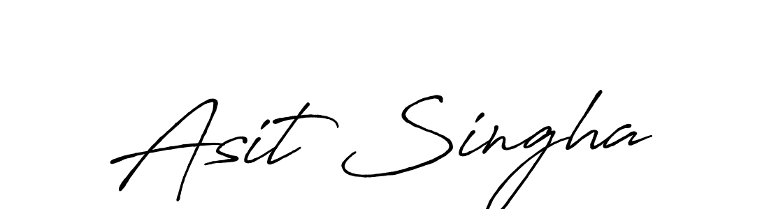 Use a signature maker to create a handwritten signature online. With this signature software, you can design (Antro_Vectra_Bolder) your own signature for name Asit Singha. Asit Singha signature style 7 images and pictures png