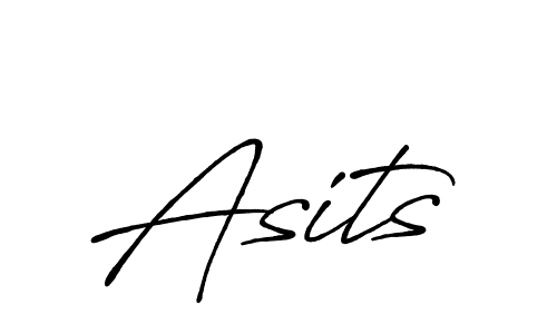 Use a signature maker to create a handwritten signature online. With this signature software, you can design (Antro_Vectra_Bolder) your own signature for name Asits. Asits signature style 7 images and pictures png