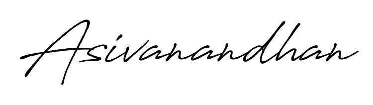 An effortless, minimalist signature concept for Asivanandhan using Antro_Vectra_Bolder design. Clean lines that look great on any document. Asivanandhan signature style 7 images and pictures png