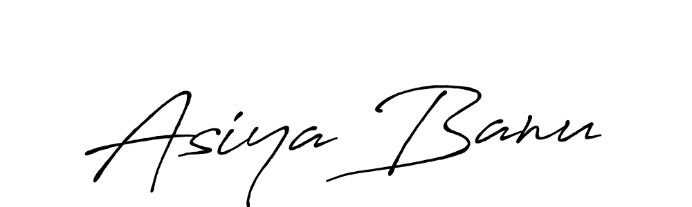 Use a signature maker to create a handwritten signature online. With this signature software, you can design (Antro_Vectra_Bolder) your own signature for name Asiya Banu. Asiya Banu signature style 7 images and pictures png
