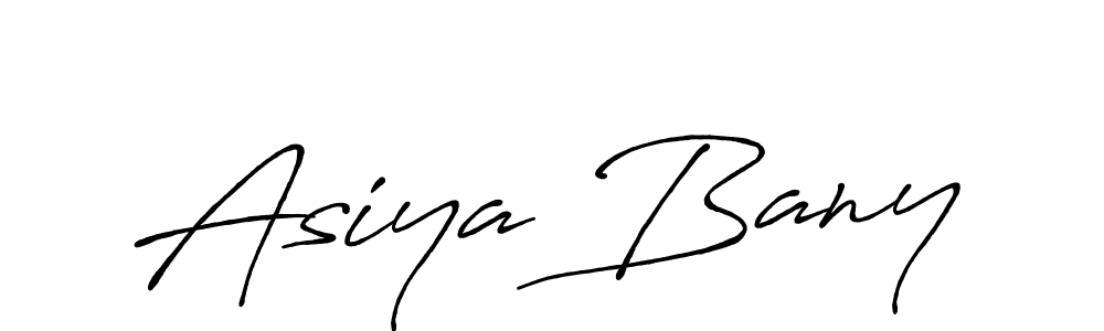 Design your own signature with our free online signature maker. With this signature software, you can create a handwritten (Antro_Vectra_Bolder) signature for name Asiya Bany. Asiya Bany signature style 7 images and pictures png