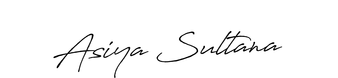 Also You can easily find your signature by using the search form. We will create Asiya Sultana name handwritten signature images for you free of cost using Antro_Vectra_Bolder sign style. Asiya Sultana signature style 7 images and pictures png