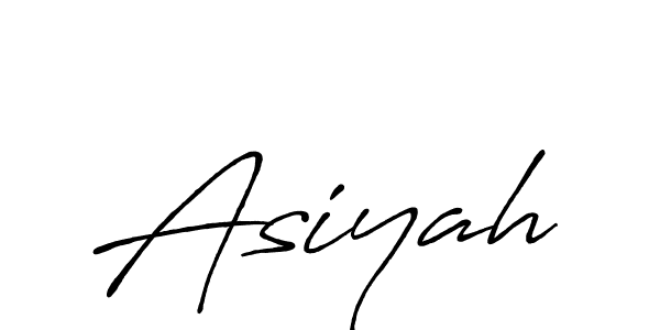 Design your own signature with our free online signature maker. With this signature software, you can create a handwritten (Antro_Vectra_Bolder) signature for name Asiyah. Asiyah signature style 7 images and pictures png