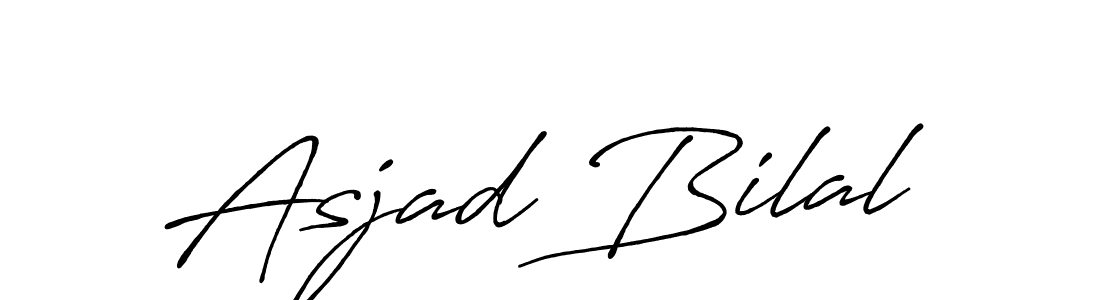 Create a beautiful signature design for name Asjad Bilal. With this signature (Antro_Vectra_Bolder) fonts, you can make a handwritten signature for free. Asjad Bilal signature style 7 images and pictures png