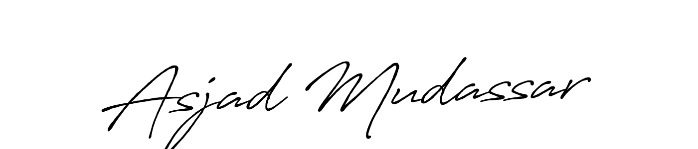 if you are searching for the best signature style for your name Asjad Mudassar. so please give up your signature search. here we have designed multiple signature styles  using Antro_Vectra_Bolder. Asjad Mudassar signature style 7 images and pictures png