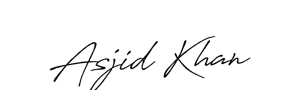Also we have Asjid Khan name is the best signature style. Create professional handwritten signature collection using Antro_Vectra_Bolder autograph style. Asjid Khan signature style 7 images and pictures png