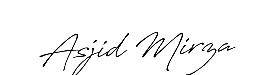 How to make Asjid Mirza signature? Antro_Vectra_Bolder is a professional autograph style. Create handwritten signature for Asjid Mirza name. Asjid Mirza signature style 7 images and pictures png