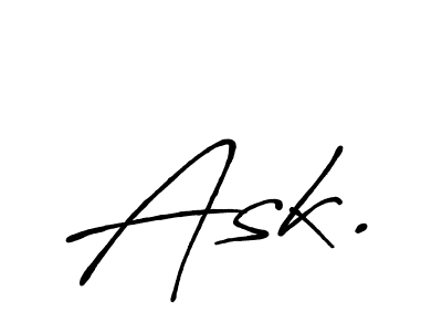 Also we have Ask. name is the best signature style. Create professional handwritten signature collection using Antro_Vectra_Bolder autograph style. Ask. signature style 7 images and pictures png