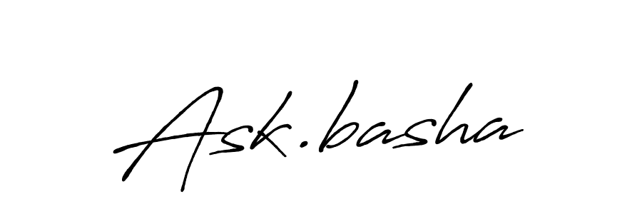 Make a beautiful signature design for name Ask.basha. With this signature (Antro_Vectra_Bolder) style, you can create a handwritten signature for free. Ask.basha signature style 7 images and pictures png