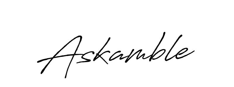 Askamble stylish signature style. Best Handwritten Sign (Antro_Vectra_Bolder) for my name. Handwritten Signature Collection Ideas for my name Askamble. Askamble signature style 7 images and pictures png