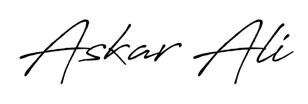 Make your name Askar Ali memorable on every contract using Antro_Vectra_Bolder autograph style. Instant transparent background export available. Askar Ali signature style 7 images and pictures png