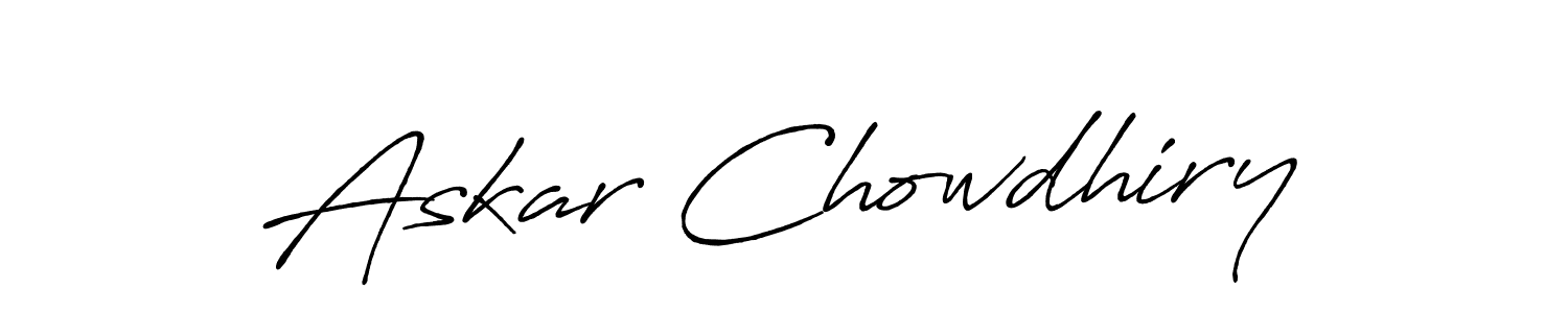 Make a beautiful signature design for name Askar Chowdhiry. Use this online signature maker to create a handwritten signature for free. Askar Chowdhiry signature style 7 images and pictures png
