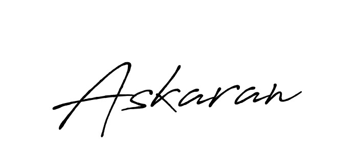 Use a signature maker to create a handwritten signature online. With this signature software, you can design (Antro_Vectra_Bolder) your own signature for name Askaran. Askaran signature style 7 images and pictures png