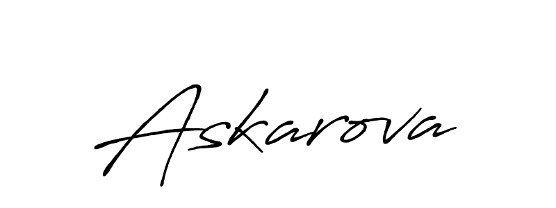 Create a beautiful signature design for name Askarova. With this signature (Antro_Vectra_Bolder) fonts, you can make a handwritten signature for free. Askarova signature style 7 images and pictures png