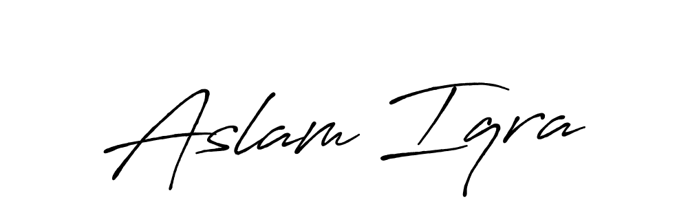 Similarly Antro_Vectra_Bolder is the best handwritten signature design. Signature creator online .You can use it as an online autograph creator for name Aslam Iqra. Aslam Iqra signature style 7 images and pictures png