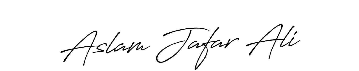 Make a beautiful signature design for name Aslam Jafar Ali. With this signature (Antro_Vectra_Bolder) style, you can create a handwritten signature for free. Aslam Jafar Ali signature style 7 images and pictures png