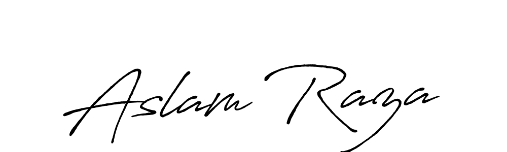 Use a signature maker to create a handwritten signature online. With this signature software, you can design (Antro_Vectra_Bolder) your own signature for name Aslam Raza. Aslam Raza signature style 7 images and pictures png