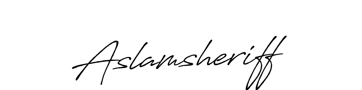 Make a beautiful signature design for name Aslamsheriff. Use this online signature maker to create a handwritten signature for free. Aslamsheriff signature style 7 images and pictures png