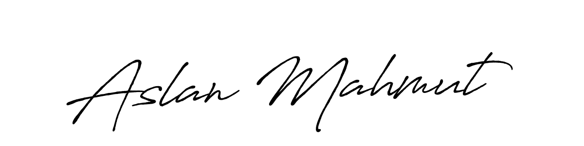 The best way (Antro_Vectra_Bolder) to make a short signature is to pick only two or three words in your name. The name Aslan Mahmut include a total of six letters. For converting this name. Aslan Mahmut signature style 7 images and pictures png
