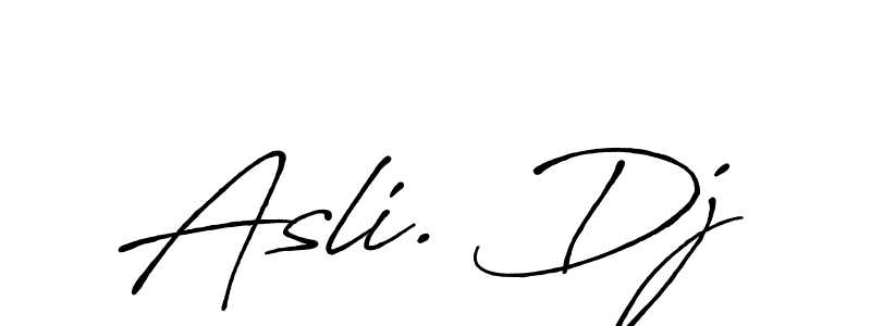 Asli. Dj stylish signature style. Best Handwritten Sign (Antro_Vectra_Bolder) for my name. Handwritten Signature Collection Ideas for my name Asli. Dj. Asli. Dj signature style 7 images and pictures png
