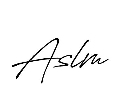 Antro_Vectra_Bolder is a professional signature style that is perfect for those who want to add a touch of class to their signature. It is also a great choice for those who want to make their signature more unique. Get Aslm name to fancy signature for free. Aslm signature style 7 images and pictures png