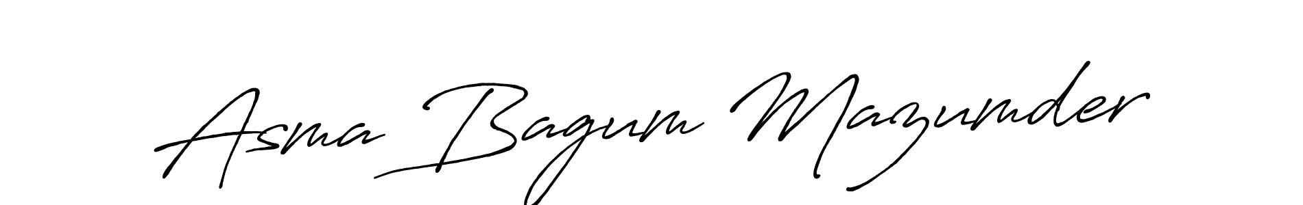 You should practise on your own different ways (Antro_Vectra_Bolder) to write your name (Asma Bagum Mazumder) in signature. don't let someone else do it for you. Asma Bagum Mazumder signature style 7 images and pictures png