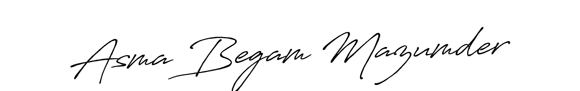 You should practise on your own different ways (Antro_Vectra_Bolder) to write your name (Asma Begam Mazumder) in signature. don't let someone else do it for you. Asma Begam Mazumder signature style 7 images and pictures png