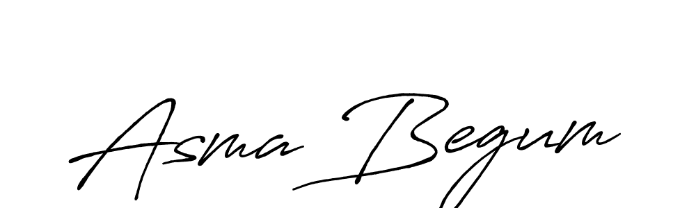 Also we have Asma Begum name is the best signature style. Create professional handwritten signature collection using Antro_Vectra_Bolder autograph style. Asma Begum signature style 7 images and pictures png