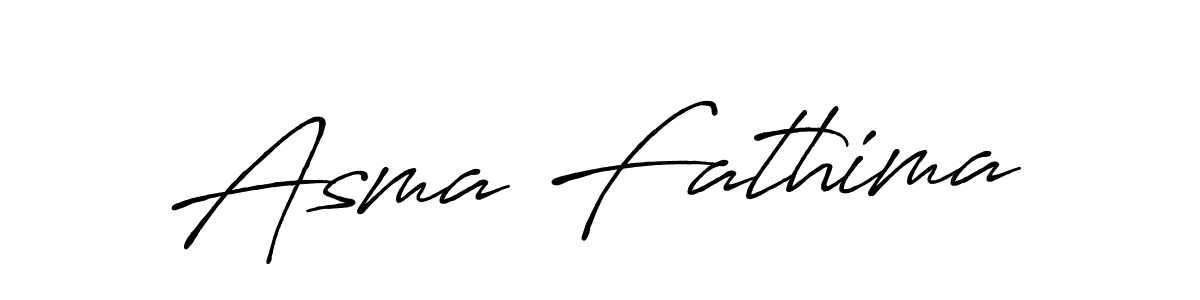 How to make Asma Fathima name signature. Use Antro_Vectra_Bolder style for creating short signs online. This is the latest handwritten sign. Asma Fathima signature style 7 images and pictures png