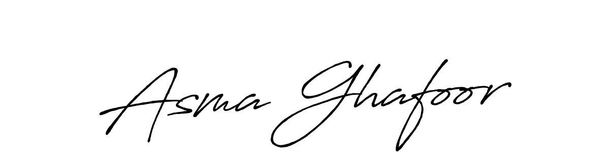 This is the best signature style for the Asma Ghafoor name. Also you like these signature font (Antro_Vectra_Bolder). Mix name signature. Asma Ghafoor signature style 7 images and pictures png