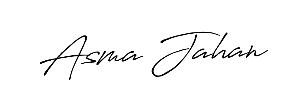 Make a beautiful signature design for name Asma Jahan. Use this online signature maker to create a handwritten signature for free. Asma Jahan signature style 7 images and pictures png