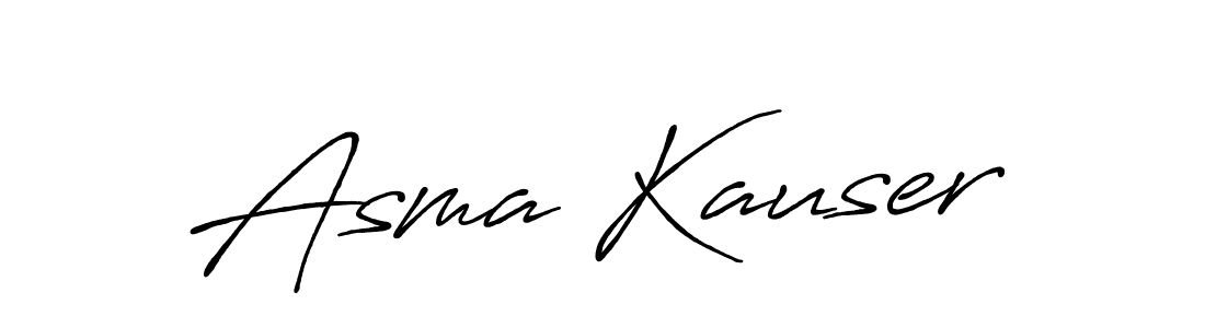 Also You can easily find your signature by using the search form. We will create Asma Kauser name handwritten signature images for you free of cost using Antro_Vectra_Bolder sign style. Asma Kauser signature style 7 images and pictures png