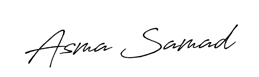 The best way (Antro_Vectra_Bolder) to make a short signature is to pick only two or three words in your name. The name Asma Samad include a total of six letters. For converting this name. Asma Samad signature style 7 images and pictures png