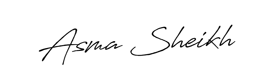 It looks lik you need a new signature style for name Asma Sheikh. Design unique handwritten (Antro_Vectra_Bolder) signature with our free signature maker in just a few clicks. Asma Sheikh signature style 7 images and pictures png