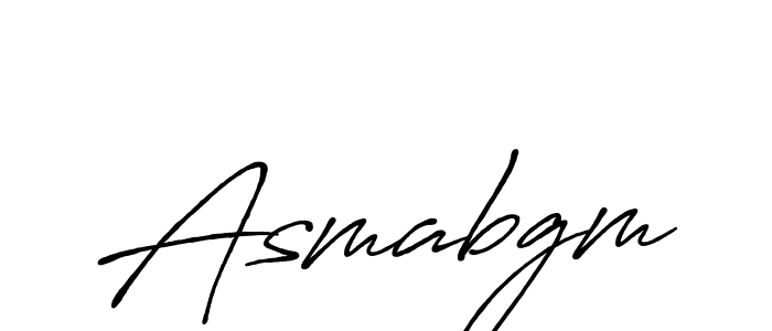 Create a beautiful signature design for name Asmabgm. With this signature (Antro_Vectra_Bolder) fonts, you can make a handwritten signature for free. Asmabgm signature style 7 images and pictures png
