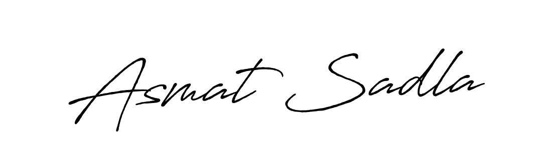 Also You can easily find your signature by using the search form. We will create Asmat Sadla name handwritten signature images for you free of cost using Antro_Vectra_Bolder sign style. Asmat Sadla signature style 7 images and pictures png