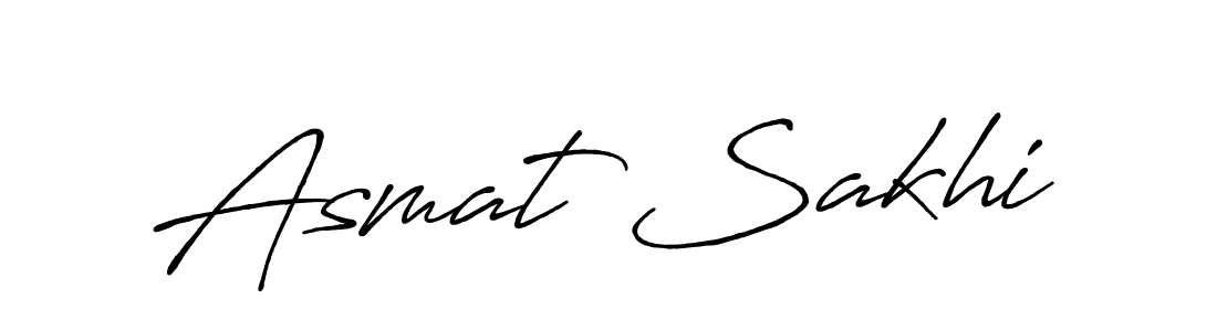 Here are the top 10 professional signature styles for the name Asmat Sakhi. These are the best autograph styles you can use for your name. Asmat Sakhi signature style 7 images and pictures png