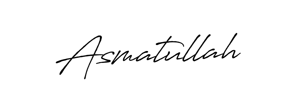 Asmatullah stylish signature style. Best Handwritten Sign (Antro_Vectra_Bolder) for my name. Handwritten Signature Collection Ideas for my name Asmatullah. Asmatullah signature style 7 images and pictures png