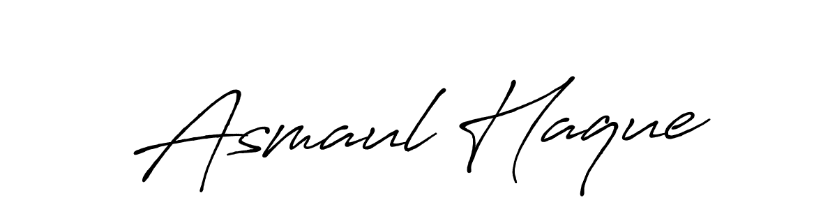 Also we have Asmaul Haque name is the best signature style. Create professional handwritten signature collection using Antro_Vectra_Bolder autograph style. Asmaul Haque signature style 7 images and pictures png