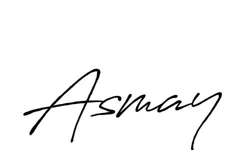 Design your own signature with our free online signature maker. With this signature software, you can create a handwritten (Antro_Vectra_Bolder) signature for name Asmay. Asmay signature style 7 images and pictures png