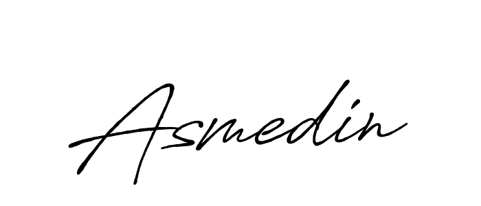 Use a signature maker to create a handwritten signature online. With this signature software, you can design (Antro_Vectra_Bolder) your own signature for name Asmedin. Asmedin signature style 7 images and pictures png