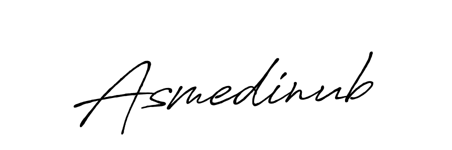 Make a beautiful signature design for name Asmedinub. With this signature (Antro_Vectra_Bolder) style, you can create a handwritten signature for free. Asmedinub signature style 7 images and pictures png